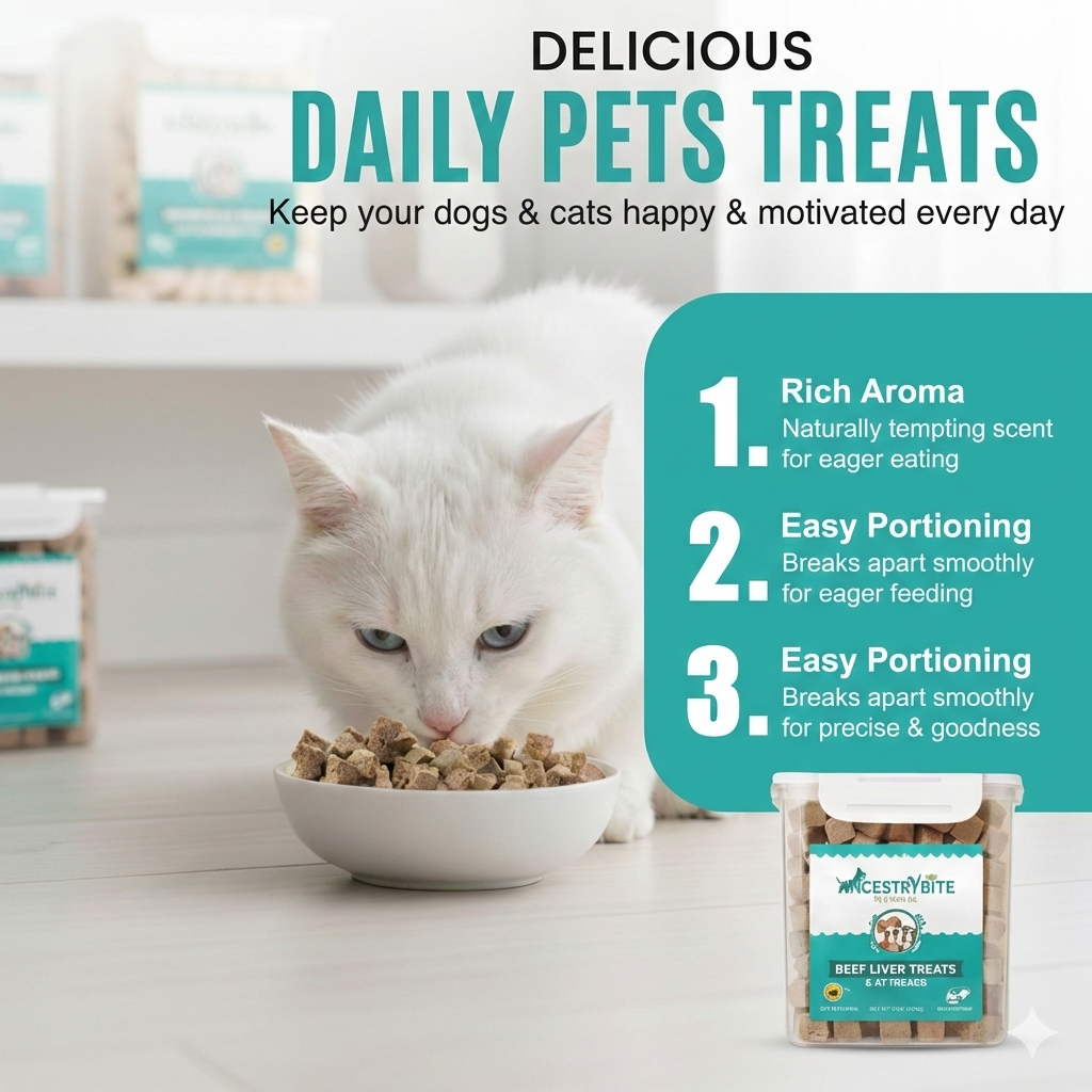 Ancestry Bite Freeze-Dried Beef Liver Treats 500g