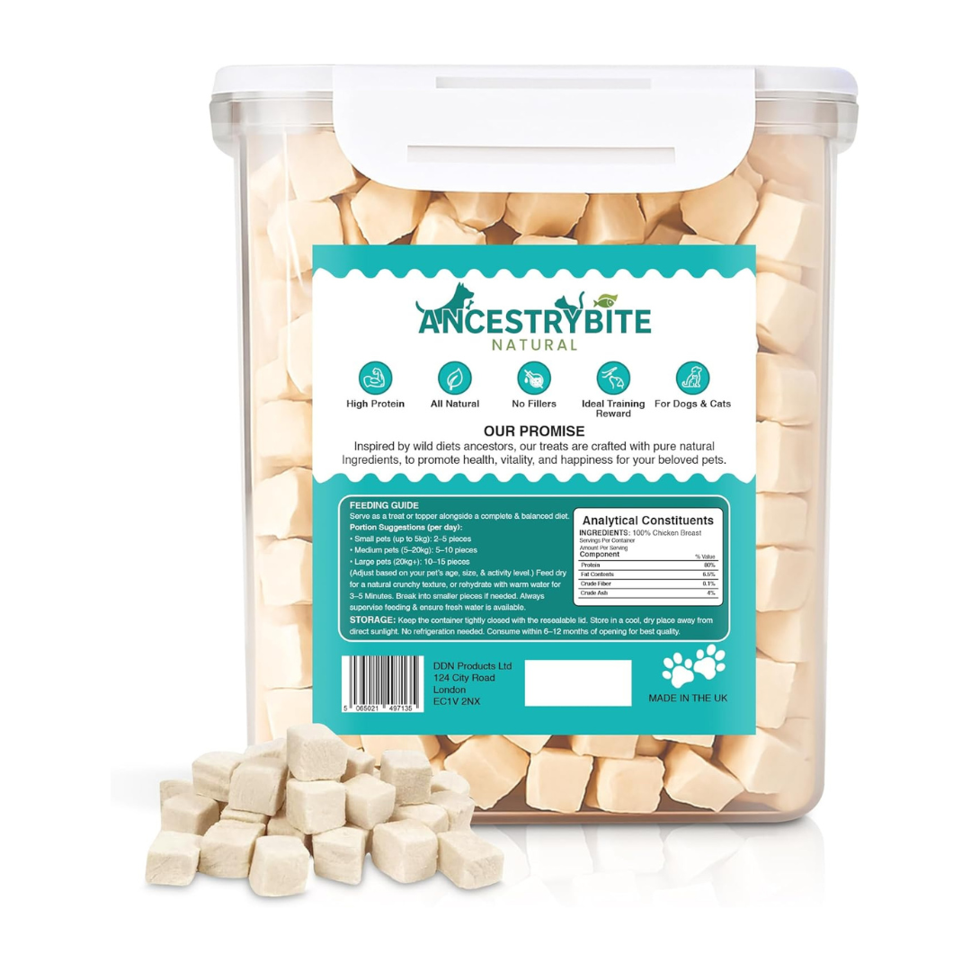 Ancestry Bite Freeze-Dried Chicken Treats 500g