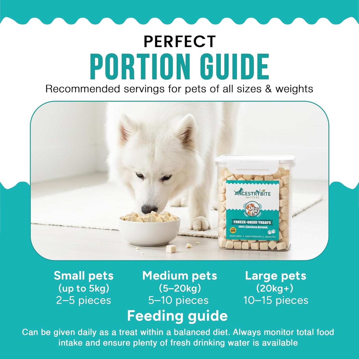 Ancestry Bite Freeze-Dried Chicken Treats 500g